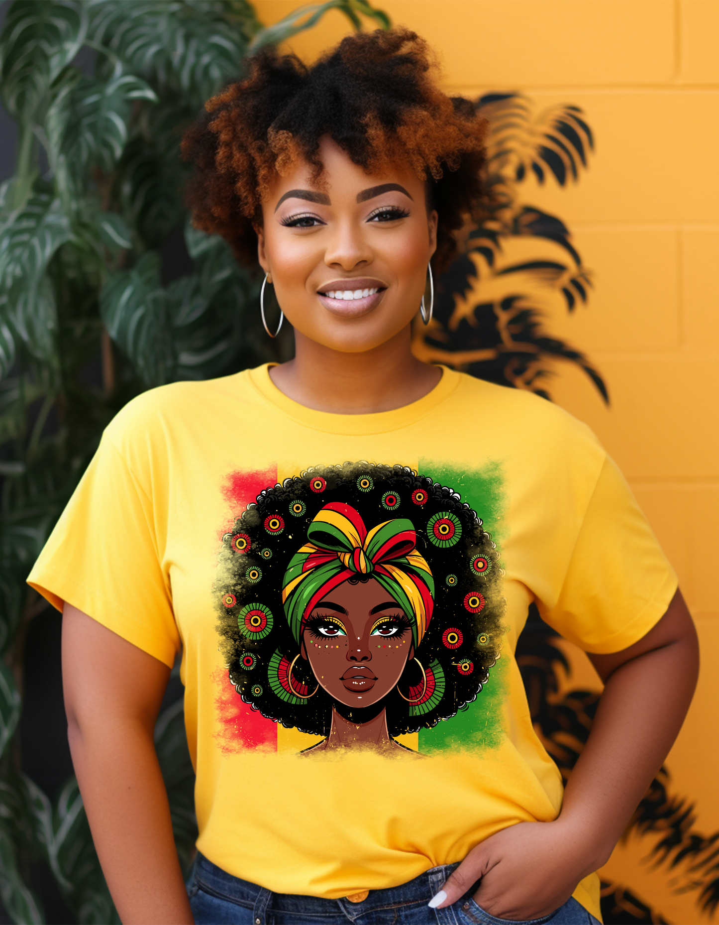 Juneteenth Afro girl tshirt