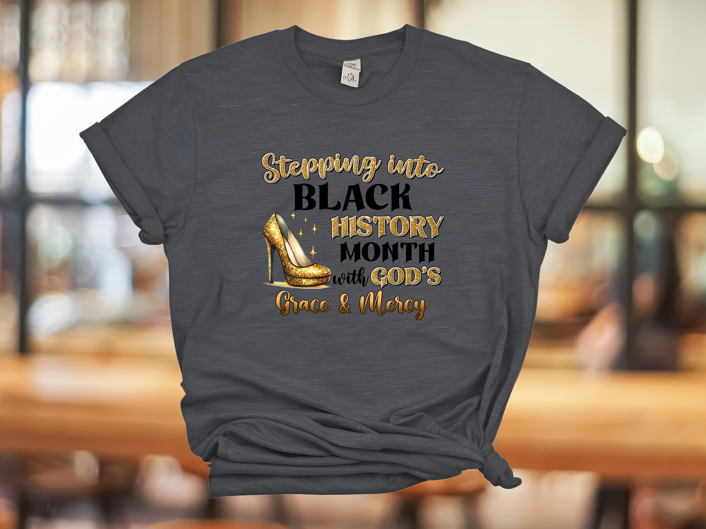 Stepping into my black history tshirt
