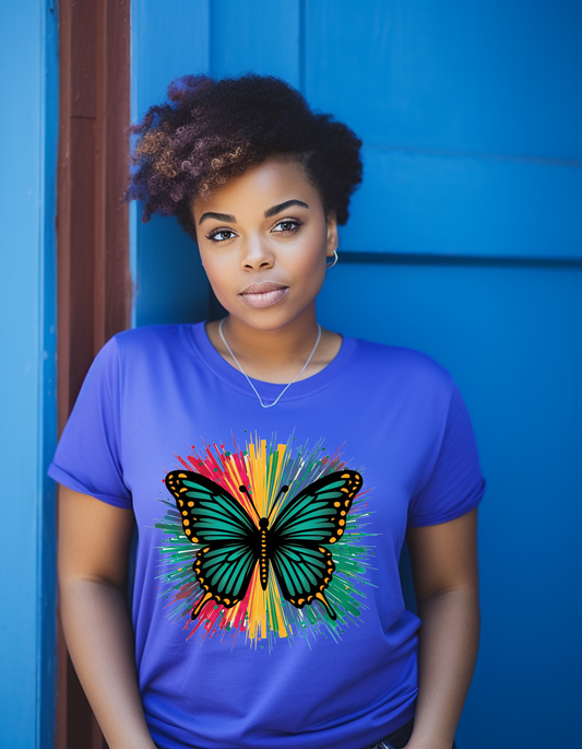 Juneteenth butterfly tshirt