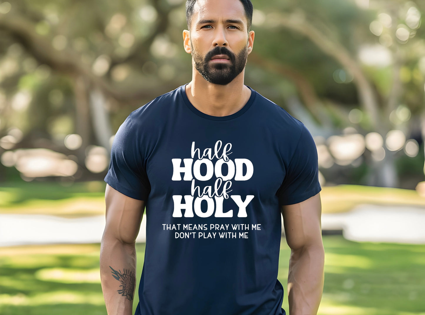 Half Hood Half Holy T-shirt