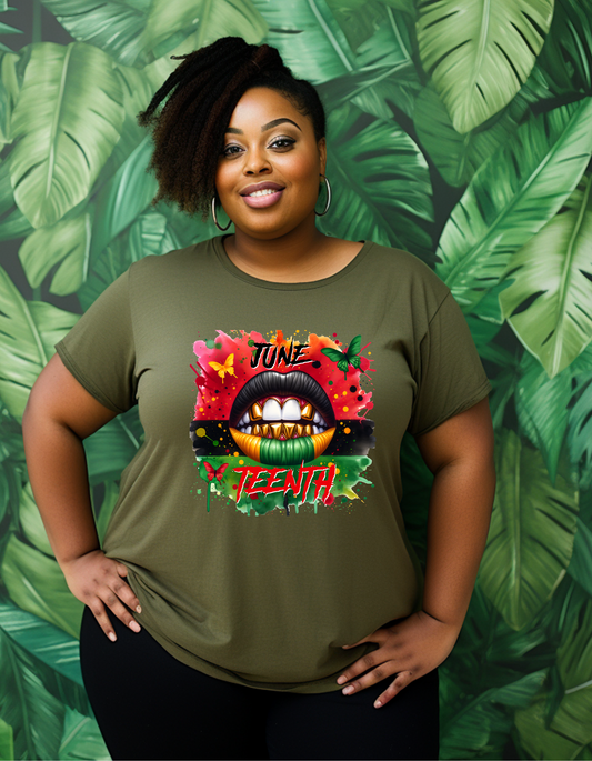 Juneteenth Lips tshirt