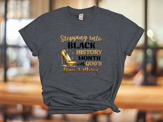 Stepping into my black history tshirt