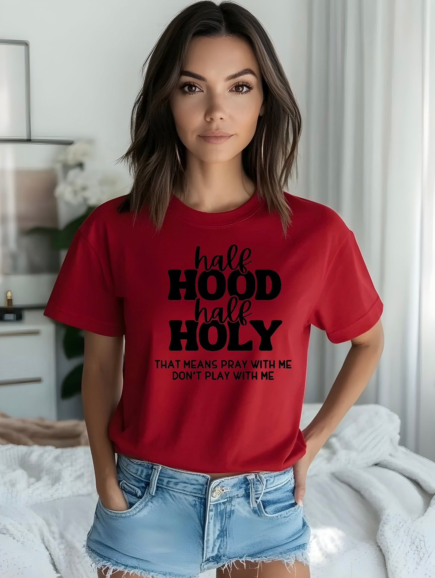 Half Hood Half Holy T-shirt