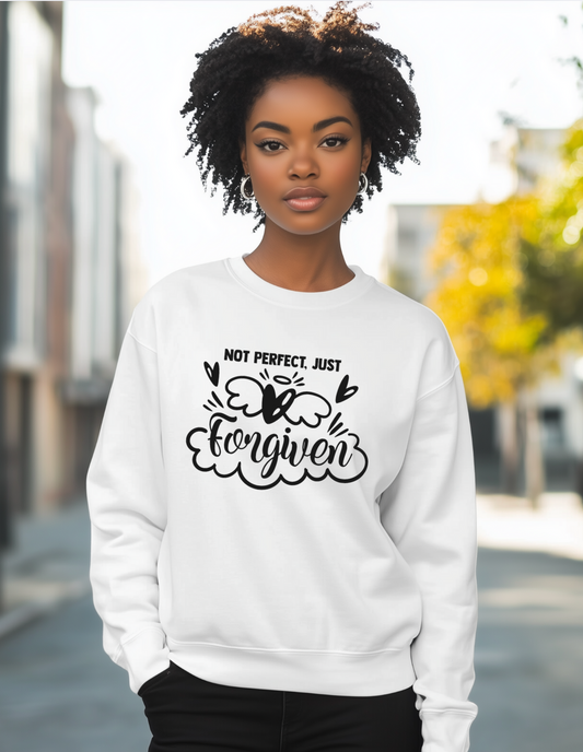 Not Perfect Just Forgiven Long sleeve sweat shirt