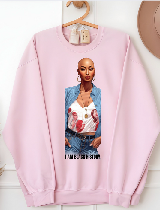 Bald Queen black history sweatshirt