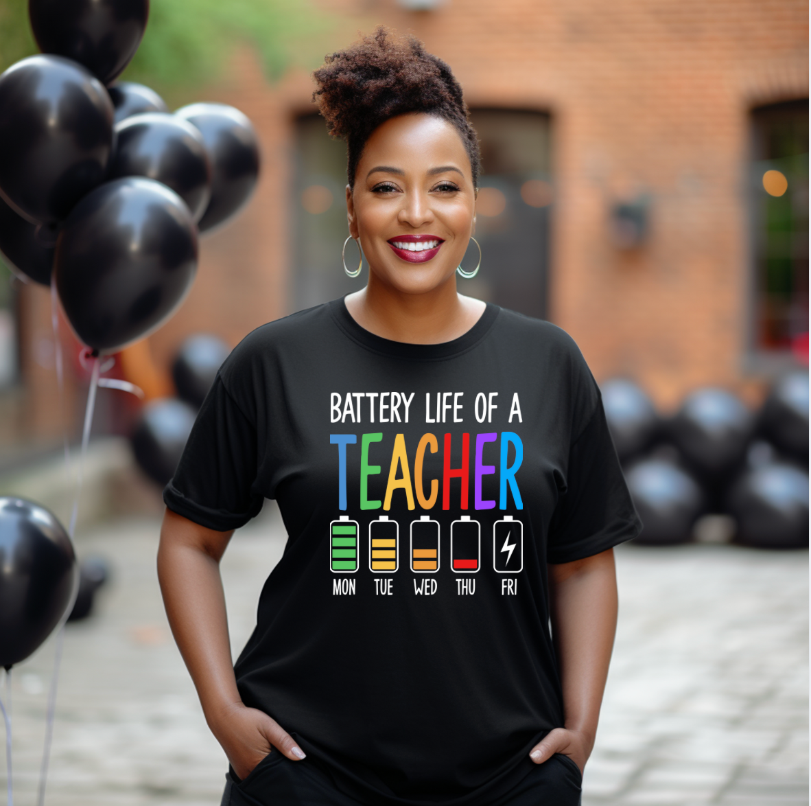 Battery life of a teacher tshirt